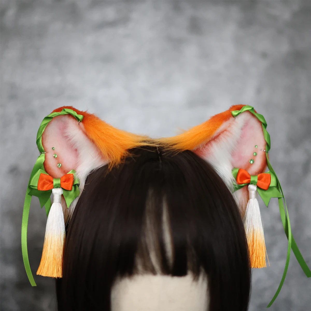 

Original Simulated Animal Ear Hand Made KC Hair Hoop Lolita Hair Ornament Lovely Tiger Cat Ear Cosplay