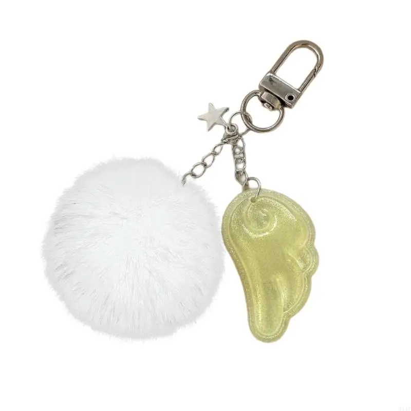 91AF Whimsical Star Keyring Angel Charm Accessory Anime Theme Keychain Charm