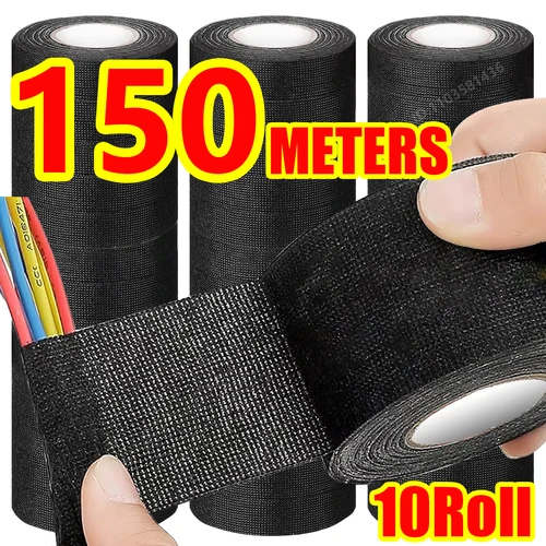 Cintas eléctricas, arnés resistente al calor, paquete de aislamiento, cableado automático, envoltura de tela, organizador de cables impermeable, cinta adhesiva