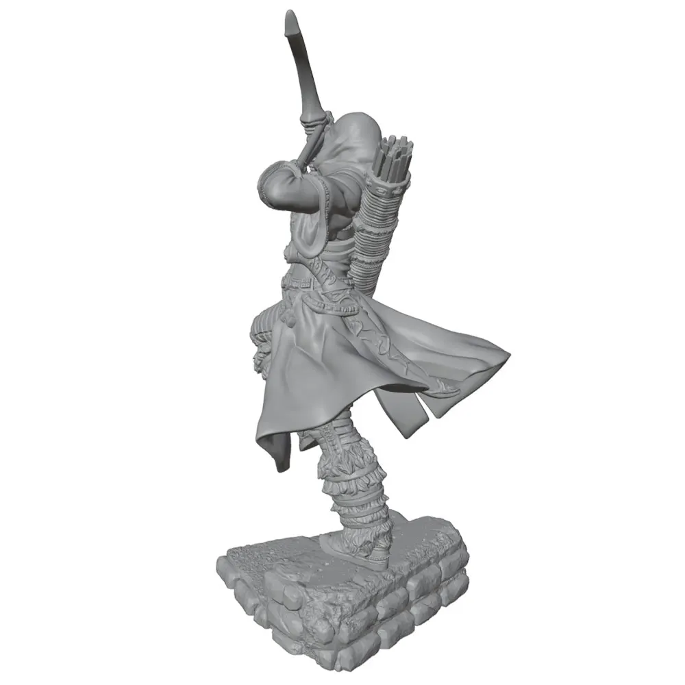 1/24/12/6 Assassin resin model set, 3D printed grey model of the shooter statue, high-precision resin model, not painted