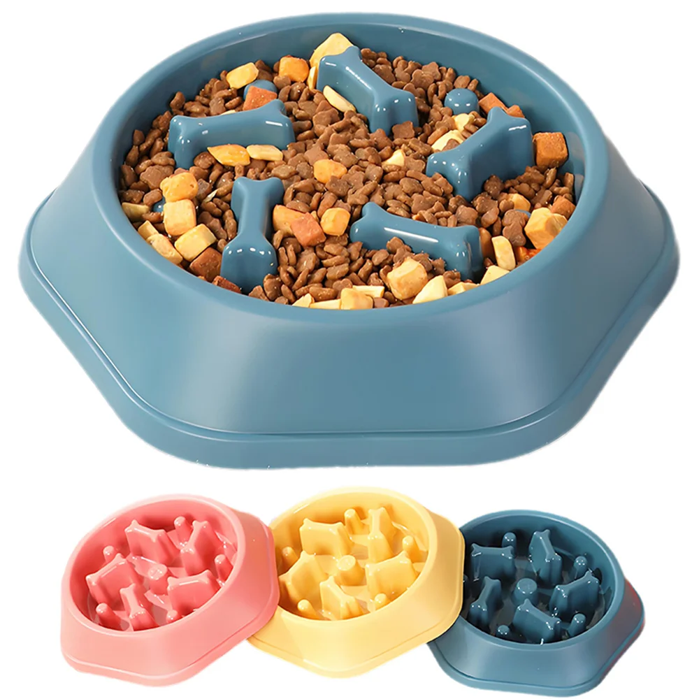 Gamelle anti-étouffement pour chien, bols à alimentation lente, plats anti-brûlure pour animaux de compagnie, bols puzzle pour petits et moyens