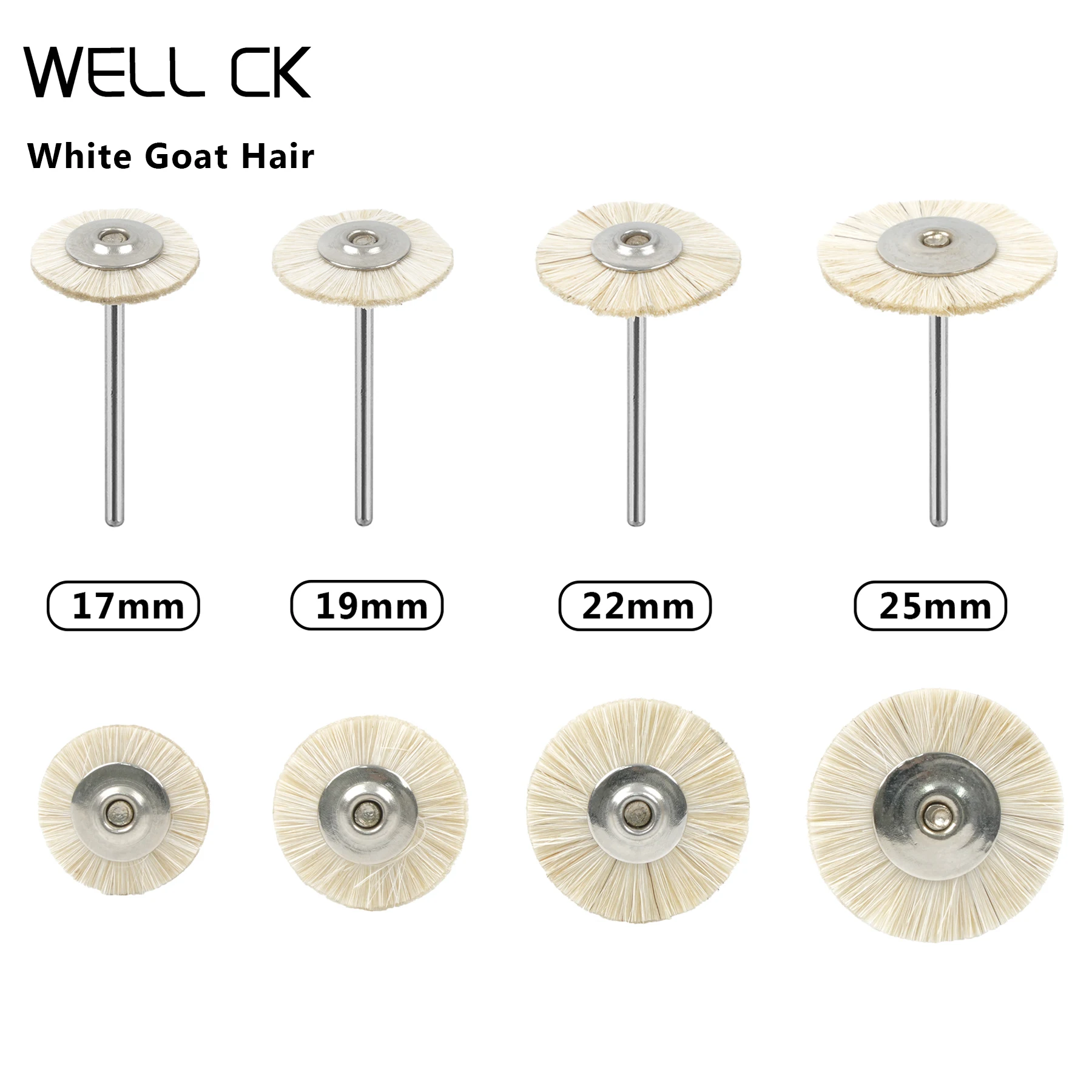 

10Pcs Well CK Dental Tools Laboratory Polishing Brush Wheel Buffs Extra Soft Rotary Low Speed HP Shank 2.35mm Dentist Jewelry