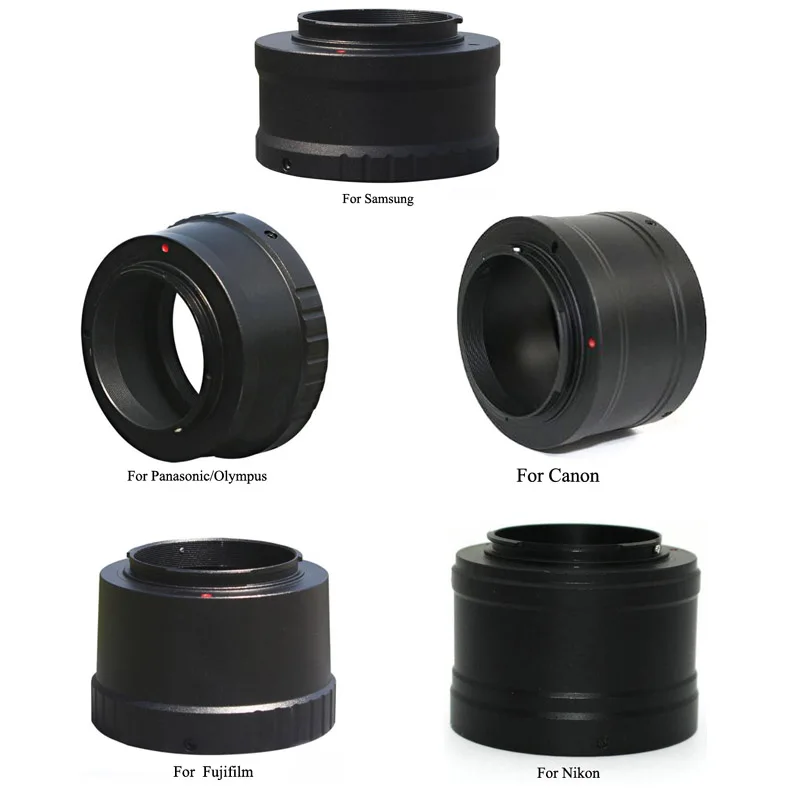 

NewTelescope MicroscopeT Ring Adapter T2 Mount Lens Adaptor for Canon/Nikon/Panasonic Olympus/Fujifilm/Samsung Mirrorless Camera