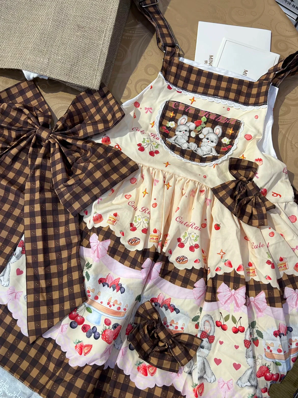 Bunny Paradise Lolita JSK overall dress with train affordable