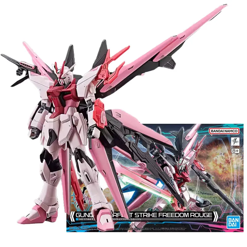 

BANDAI HGCE 1/144 GUNDAM BUILD METAVERSE Strike Rouge MBF-02 Assembly Anime Action Figure Gifts Model Kit Collectible Boys