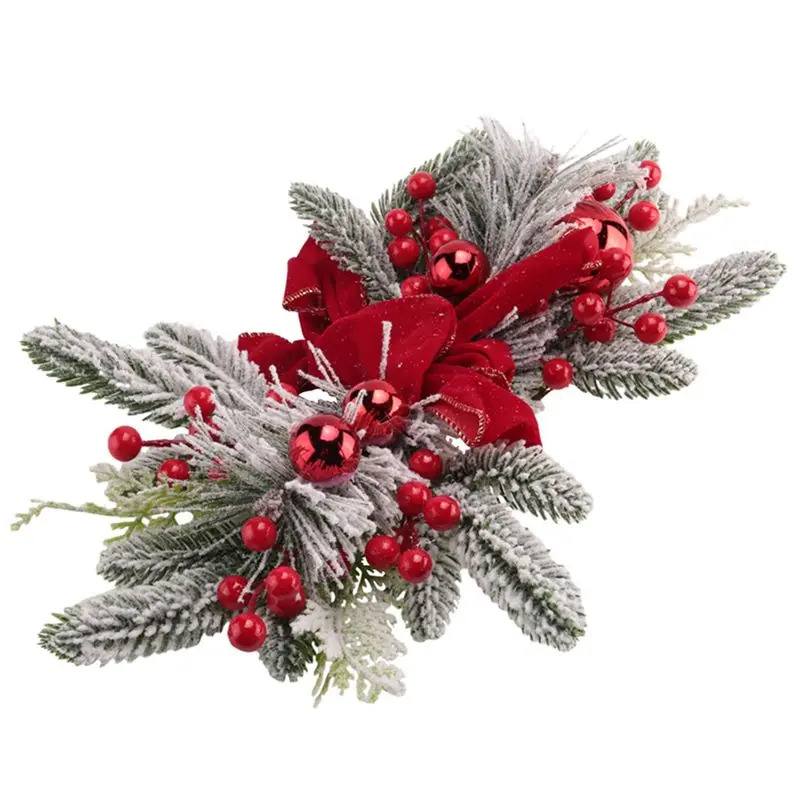 ABKS-Christmas Swag, Stair Christmas Garland For Stairs, Door, Fireplace, Window, Outdoor Indoor Christmas Decor Easy Install Re