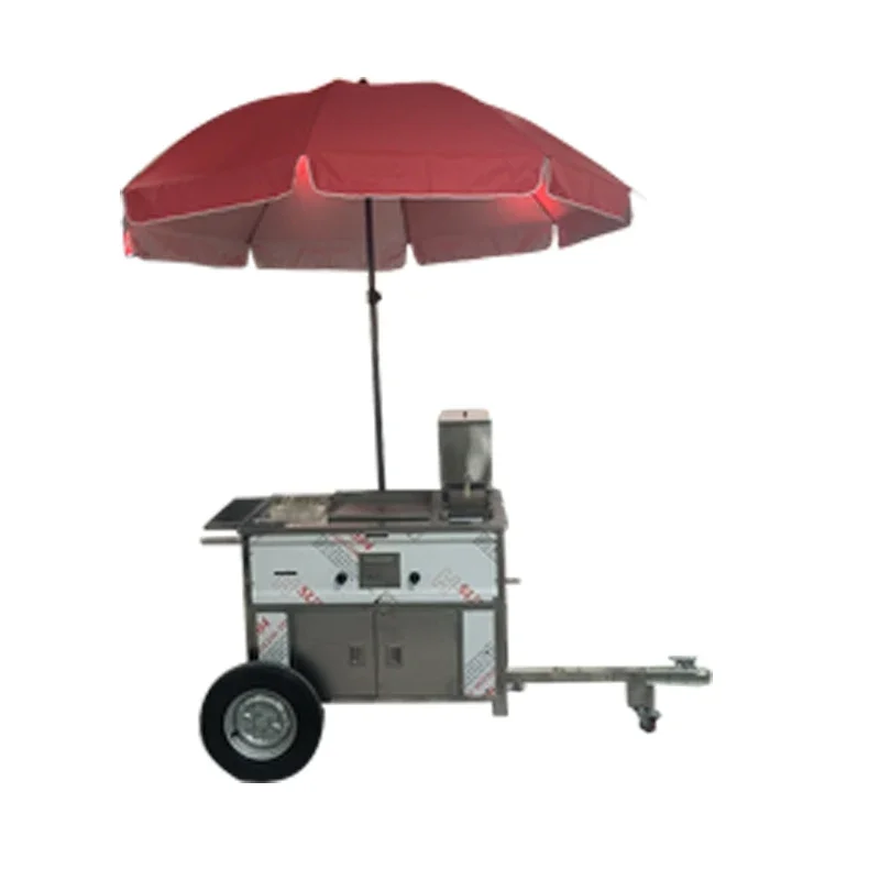 For shop Commercial hot dog cart /Stainless steel Food truck / Snack Food cart