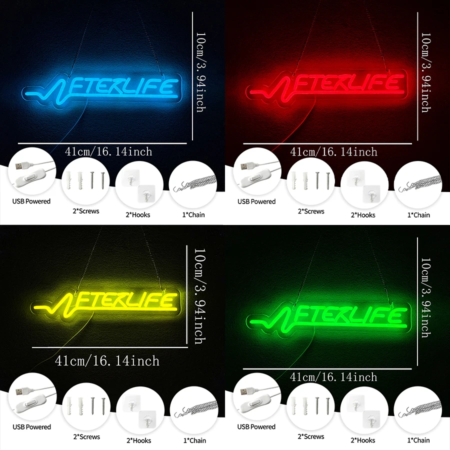 Multi-Color Cyberpunk Neon Sign For Wall Decor,Led Neon Light For Man Cave,Game Room Decor,Bedroom,Bar,Esports Arena,USB Powered