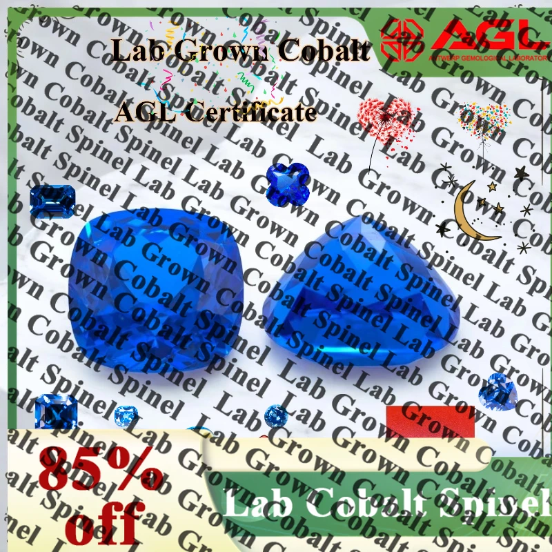 

Lab Grown Cobalt Spinel Cushion Cut Synthetic Gemstone