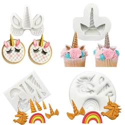 Unicorn Silicone Sugarcraft Mold Resin Tools Cupcake Baking Mould Fondant Cake Decorating Tools