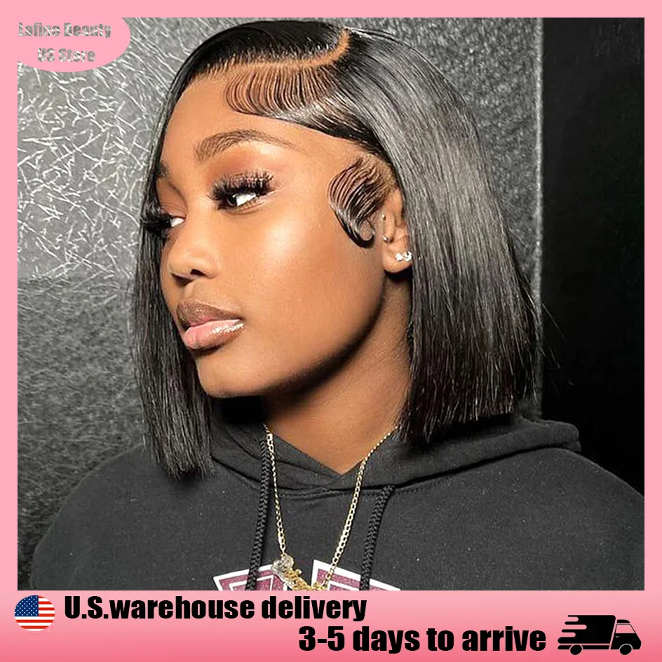 

Lafino 13x4 Lace Frontal Straight Hd Lace Frontal Wig 13x6 Bob Wig Lace Front Human Hair Wigs 4x4 5x5 Hd Lace Closure For Women