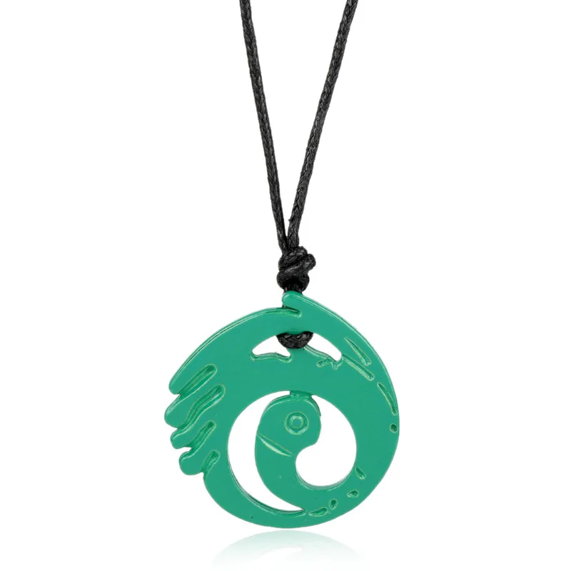 لعبة جديدة تأثيري تومب رايدر لارا كروفت قلادة قلادة للجنسين جوفاء الأخضر قلادة مجوهرات مفتاح سلسلة اكسسوارات المشجعين الهدايا #2