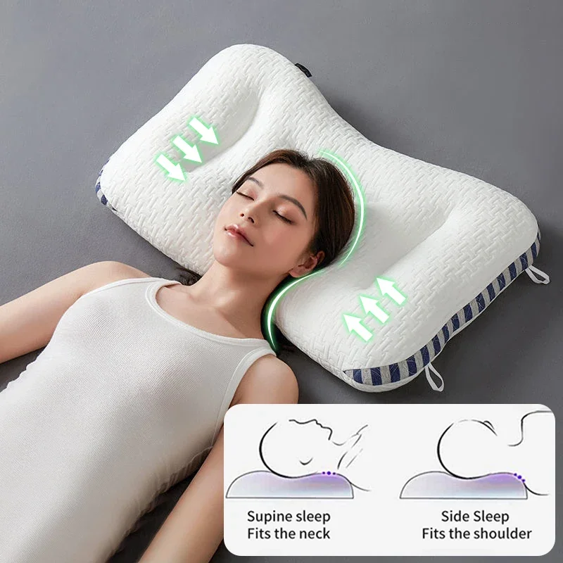 Spa Massage Pillows for Neck Orthopedic Sleeping Pillow Pain Relief Spine Neck Protection Cushion Comfort Travesseiro 베개