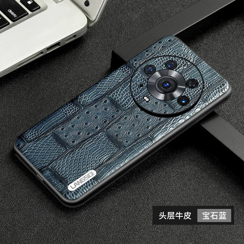 Langsidi Genuine Leather Mobile Phone Cases For Honor Magic 4 3 Pro Shockproof Back Cover Fundas For Magic4 Magic3 Pro Case