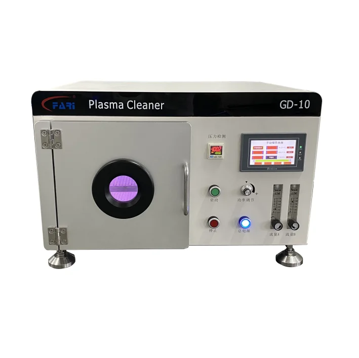 Laboratory Device Plasma Cleaner for Glass Surface Cleaning to Improve Hydrophilic