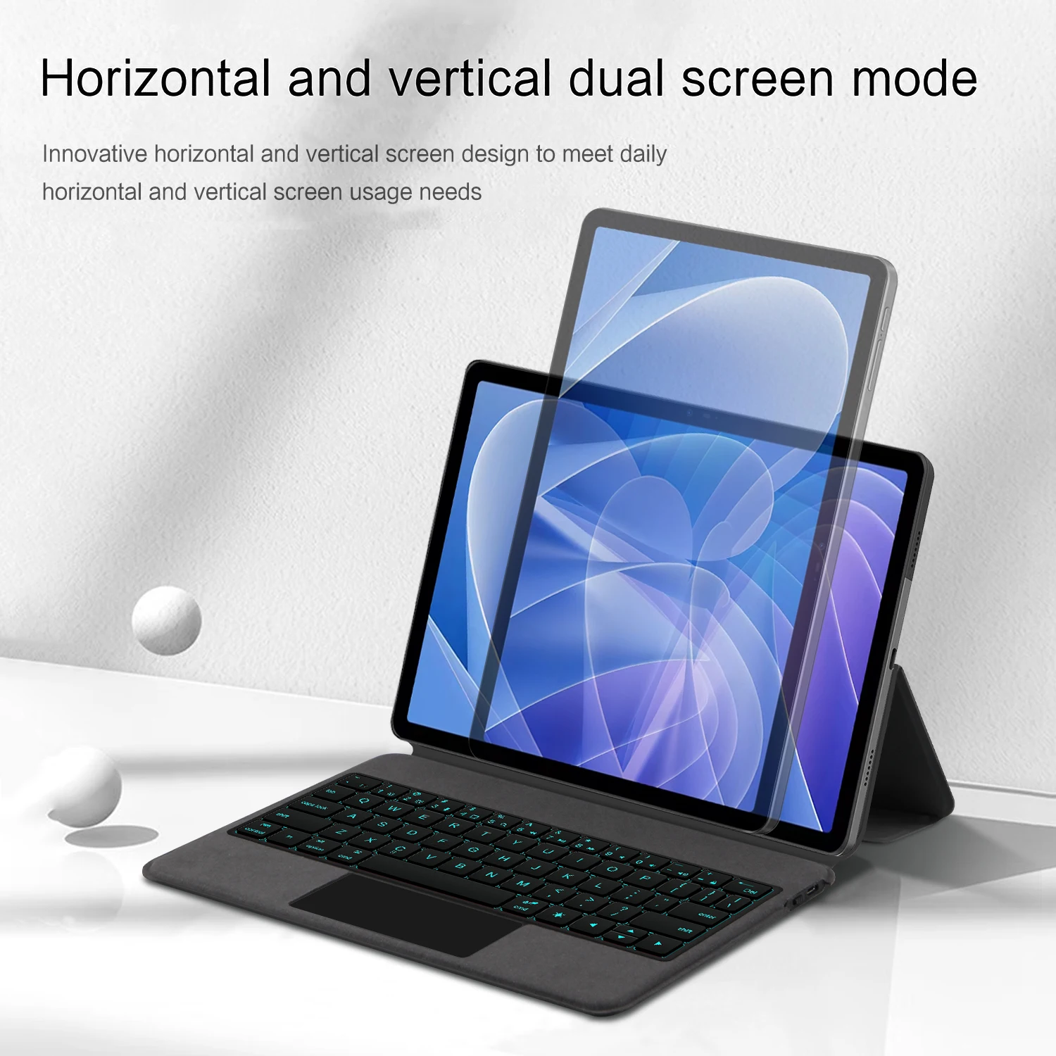 AJIUYU Touchpad Keyboard For DOOGEE U11 / U11 Pro Case T40 T30S T30SE T30 U11Pro 11 Inch Tablet Backlight Keyboard Cover Folio