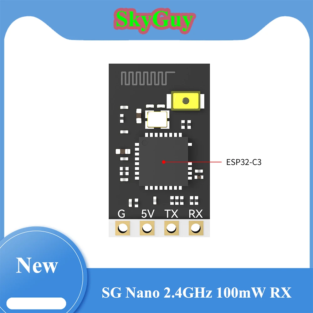 

SkyGuy Nano 2.4ГГц 100мВт RX SG Nano 2.4ГГц 100мВт ExpressLRS ELRS RX