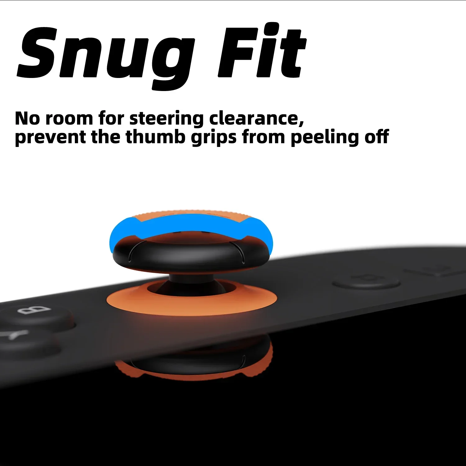 6 قطع من أغطية مقابض الإبهام السيليكون للتبديل 2 - أغطية عصا الإبهام المضادة للانزلاق من Skull & Co. FPS CQC ملحقات جاكون #4