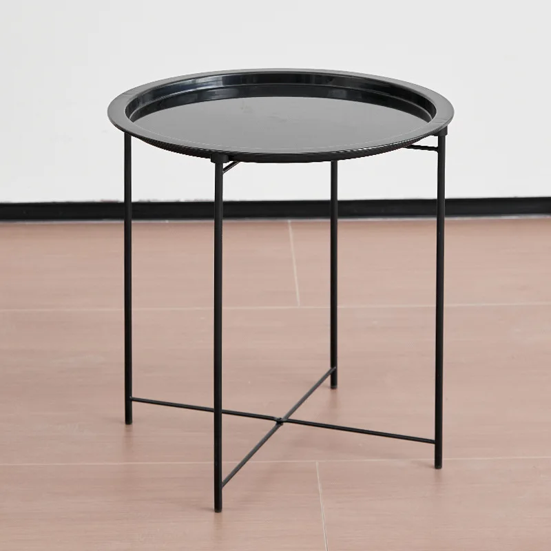 

Nordic small coffee table wrought iron sofa edge high-strength plastic corner table modern simple living room bedroom