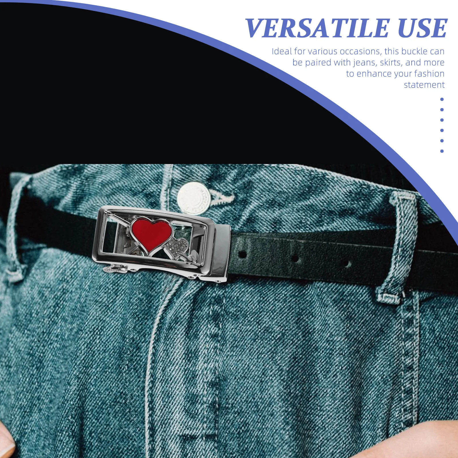 المرأة التلقائي حزام مشبك أنيق سبيكة السحابة تنوعا الإكسسوارات لفساتين الجينز التنانير حزام الملحقات