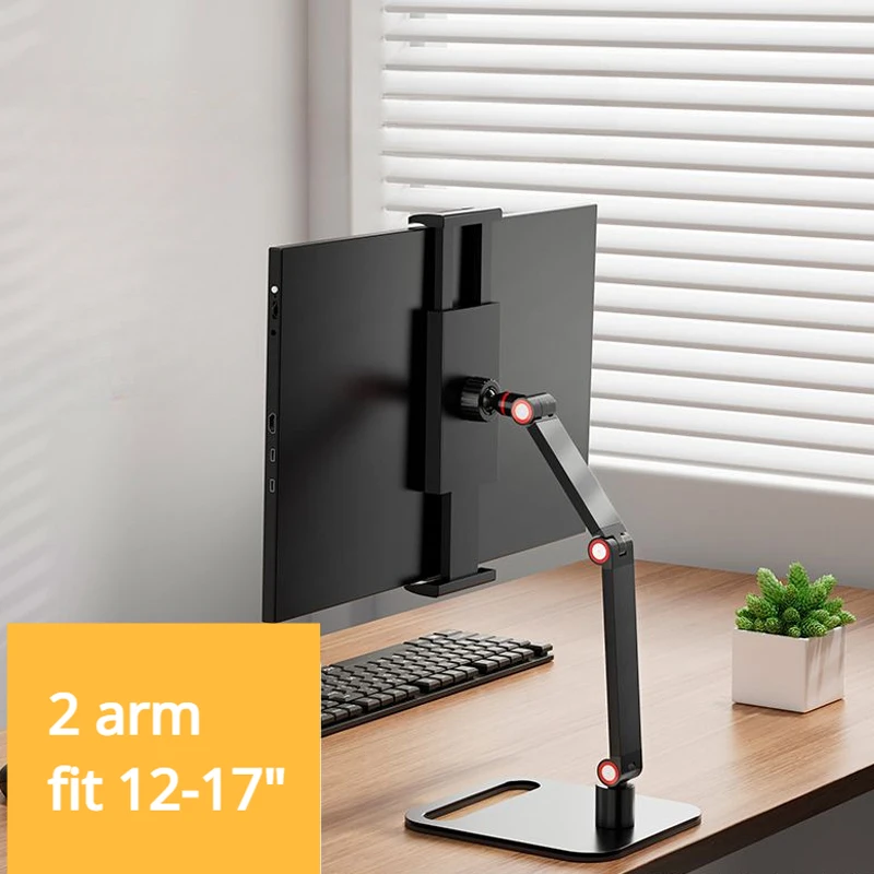 Monitor Desk Holder Portable 16 Inch Universal Expandable Display Base Vesa Mount External Vertical Screen Expansion