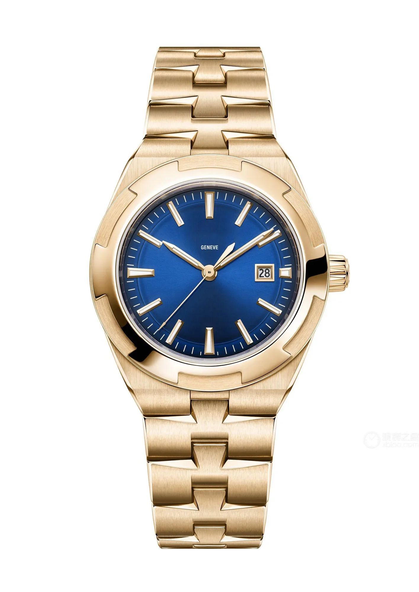 Hochwertige Luxus-Damen uhren mit 4600V goldener und blauer Farbe, Original-Automatik werk und 34,5mm Größe