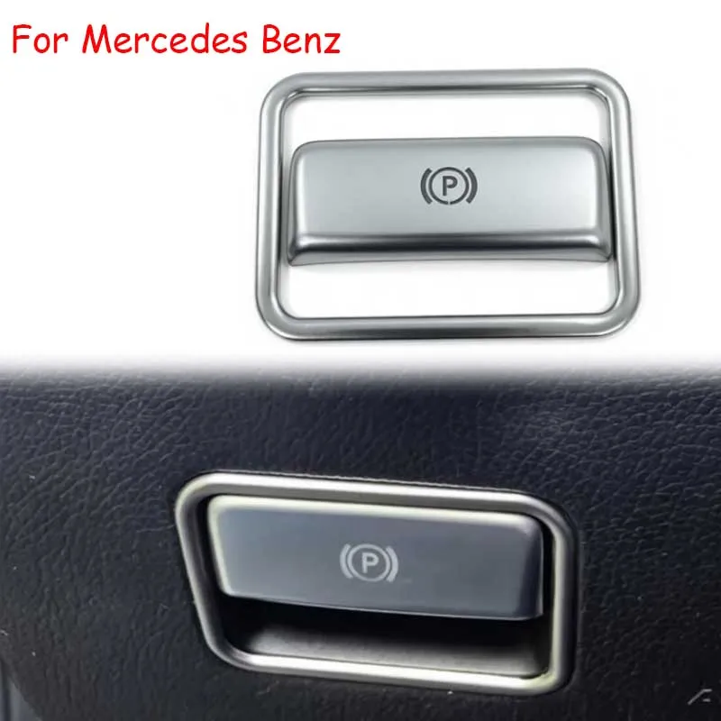 Image of Handbremshebelrahmen P-Tasten-Schalterabdeckung für Mercedes Benz A B Klasse W176 W246 CLA C117 GLA X156 GLE W166 GLS63 ML350 320 GL450