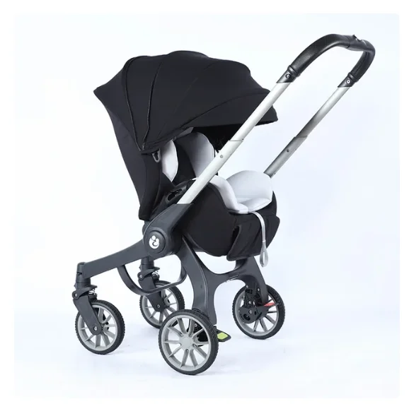 Cochecito de bebé 4 en 1 con asiento de coche, Moisés para bebé, colchoneta plegable de paisaje alto, cochecitos para recién nacidos, cochecitos 3 en 1