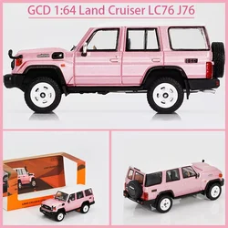 Pre-sale GCD Alloy 1:64 Scale Land Cruiser LC76 J76 Pink Car Model Static Collection Decorated Souvenir Gift Hobby & Toys