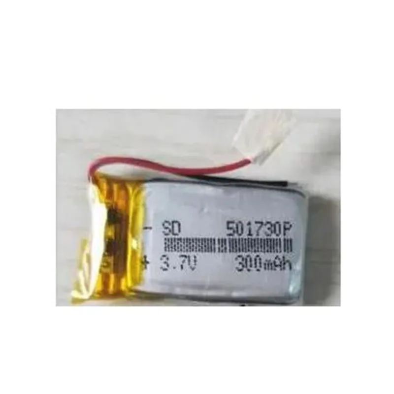 2Pcs/Lot 501730 3.7V 300Mah 501630 Polymer Lithium Ion Li-po Rechargeable Battery For SBH52 Smart MP3 Bluetooth Headset