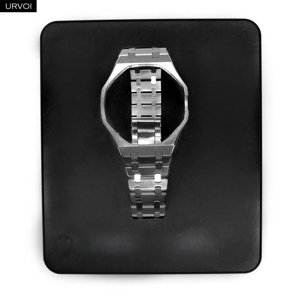 URVOI Case Band for Swatch x AP Royal Pop Pocket Watch Switch to Wristwatch 316L Stainless Steel Strap Durable Butterfly Closure