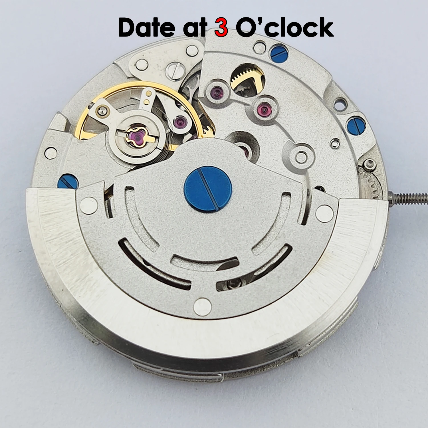 MingZhu 2813 حركة أجزاء الساعة الأوتوماتيكية عرض التاريخ 3 الساعة دقة الدوار منقوشة تجديد ملحق بالجملة