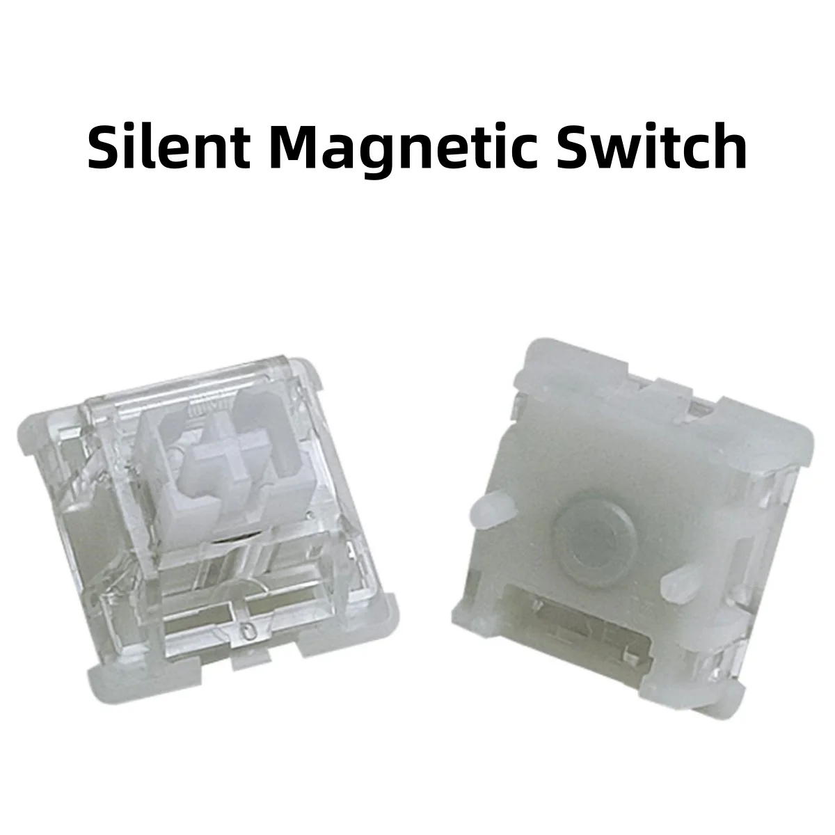 Hall Effect Switches Magnetic Keyboard Switches Magnetic Linear Silent Switches 45g with Rapid Trigger for Gaming