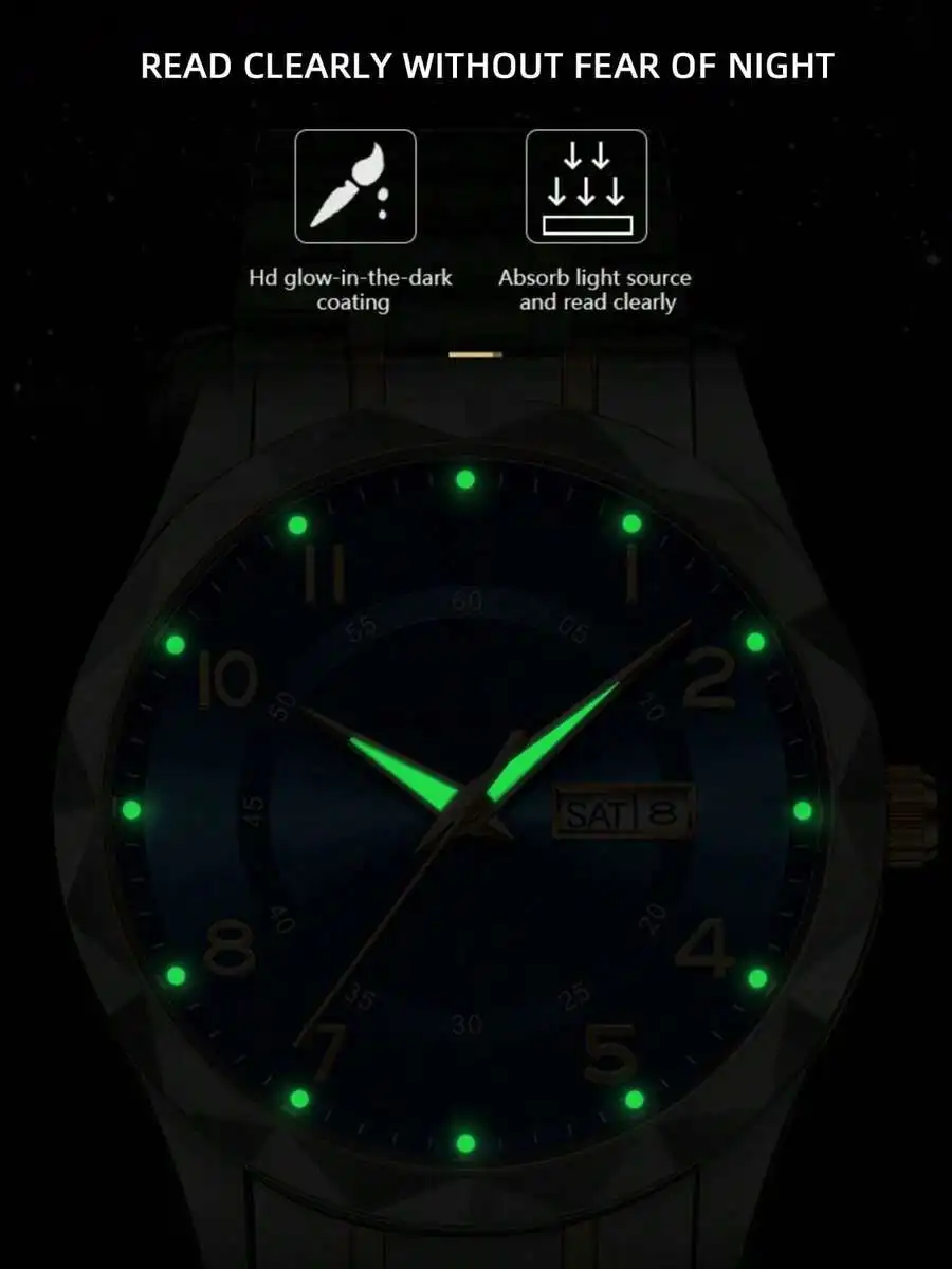 Men'S Automatic Mechanical Watch,Date Display, High-Quality Suitable For Casual And Formal Occasions, Daily Wear, Luxurious