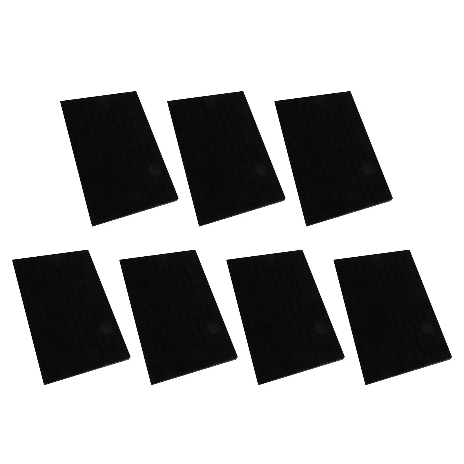 

7Pcs Jewelry Organizer Inserts 100 Slots Sponge Pad Ring Cushion Display Tray for Brooch Necklace Charm Bracelet Storage Box