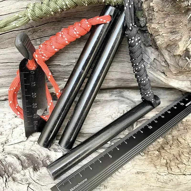 Fire Starter Outdoor Magnesium Flint Rod Portable Emergency Firesteel Kit Lighters Smoking Camping Hiking Outdoor Tools view 6