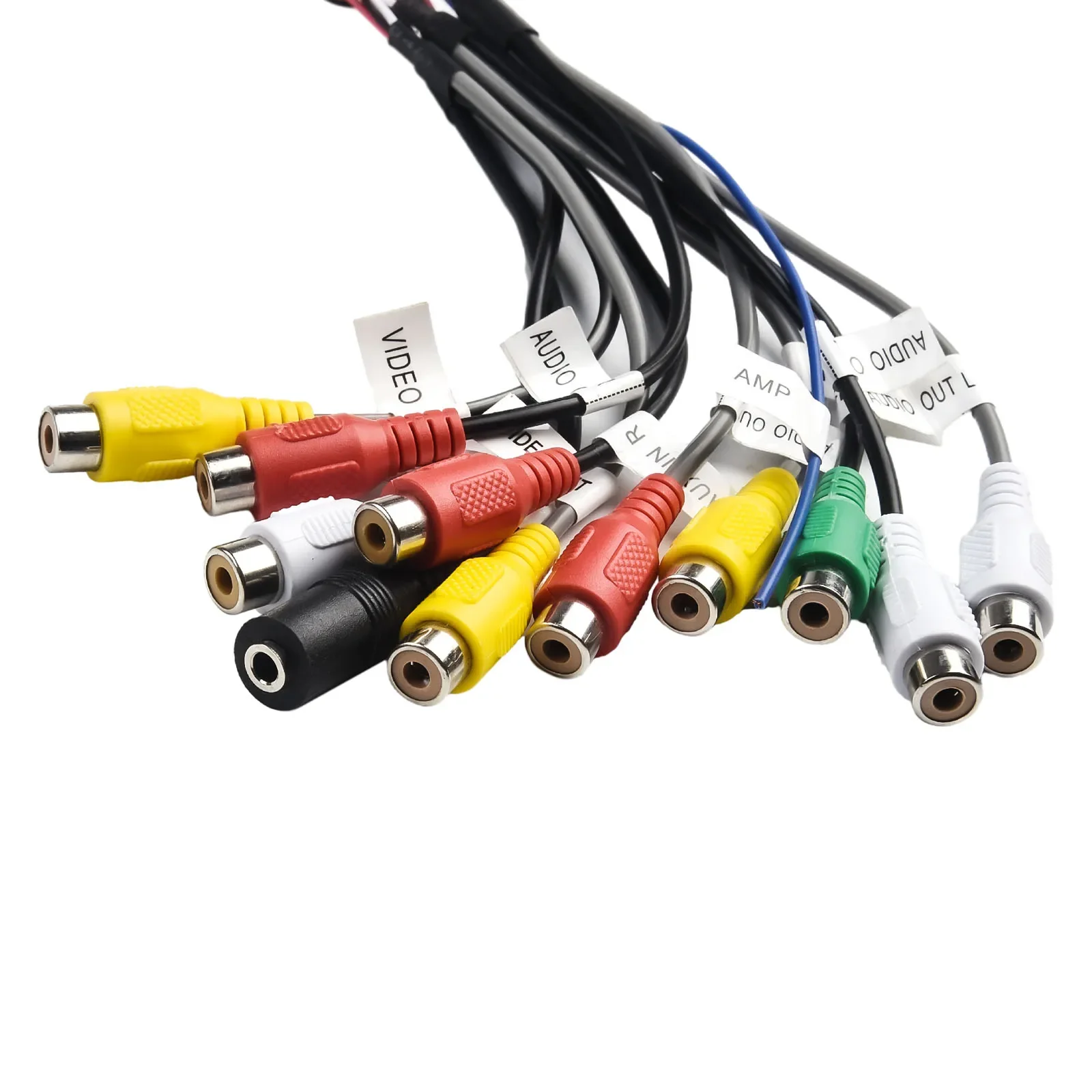 راديو راديو كابل خط اتصال AUX كابل الراديو خط اتصال AUX لمعظم السيارات سهلة الاستخدام التثبيت السريع 12 فولت 20 دبابيس #4