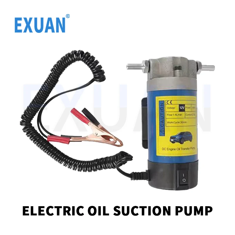 

Portable 12V 100W Engine Oil Pump Electric Oil Change Extractor Pump Diesel Extractor Pump Equipped With 3 Pipes-Low Noise