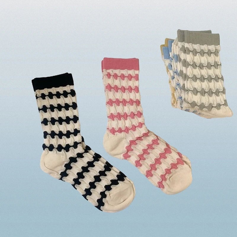 Chaussettes fines à la mode pour femmes, 1/3 paires, tube moyen, haute qualité, nouveau style japonais, pour les abonnés