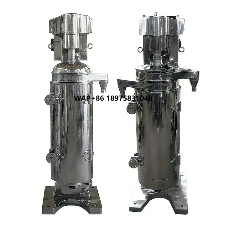 Industrial high-capacity tubular centrifuge with simple operation Olive oil and juicer with bowl core assembly