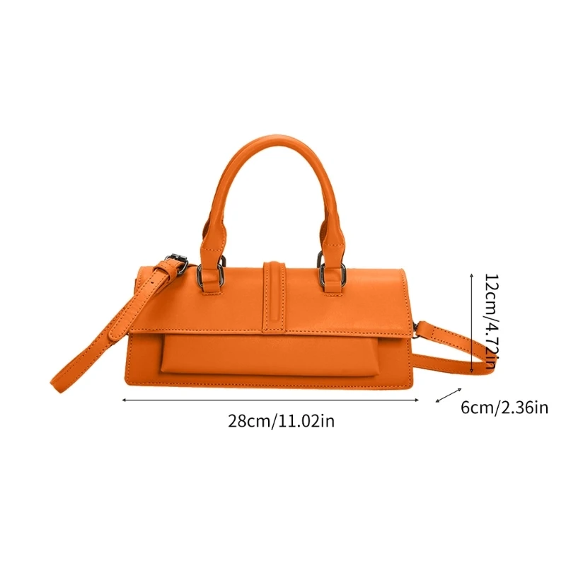 Elegante bolso hombro para mujer con solapa, bolso cruzado, bolso mano, correa ajustable