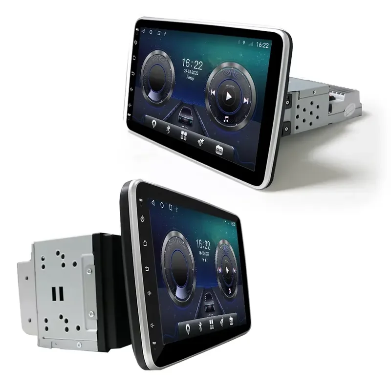 2026 Hot Sale 9/10.1Inch Android Car Radio Dvd Player Stereo Autoradio Support 360 Degree Screen Rotating Navigation Auto