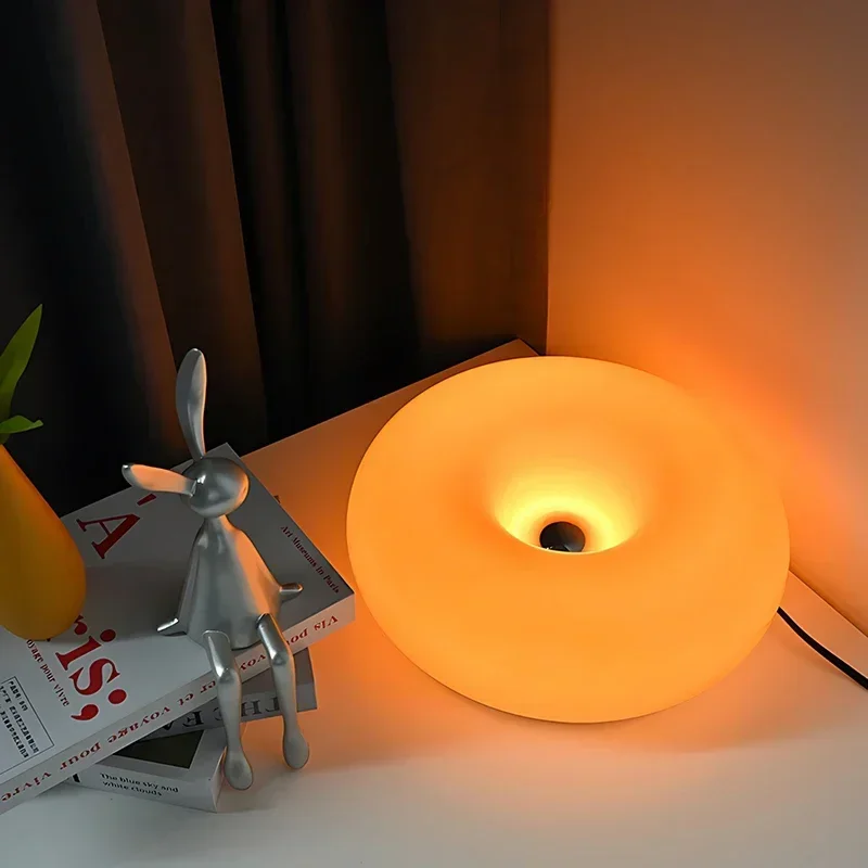 

SANDYHA Touch Switch LED Wall Lamp Modern Nordic Donut Design Perfect for Children's Room Bedroom Bedside Living Space Stylish