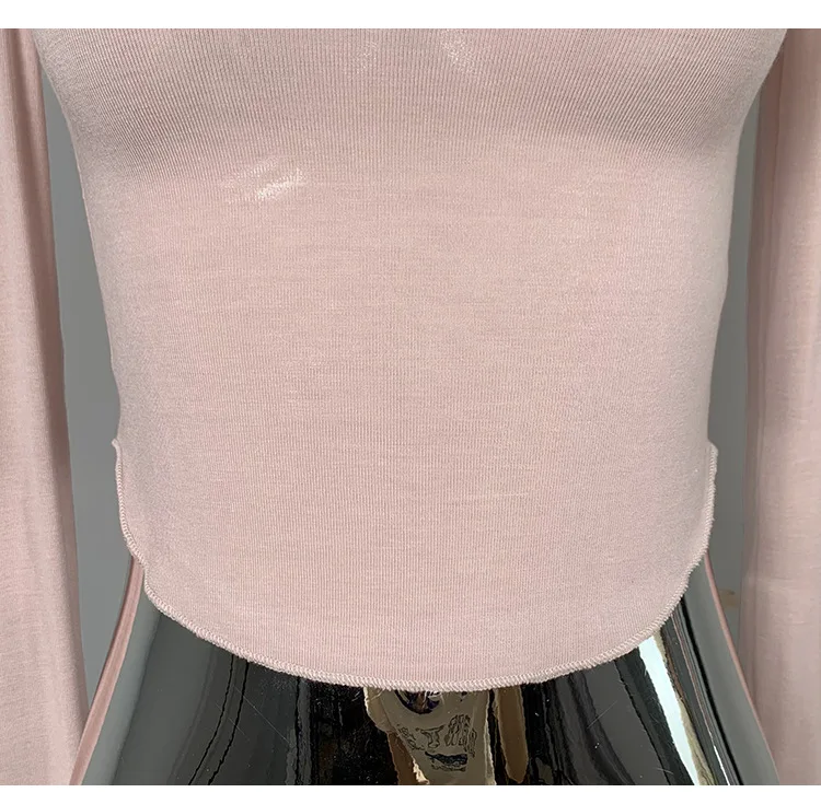 Koreanisches Sommer-T-Shirt für Damen, schmal geschnitten, mit Rundhalsausschnitt, einfarbig, lässig, schlicht, sexy, durchsichtig, kurzärmelig, Oberteil für Frauen – Detail 19