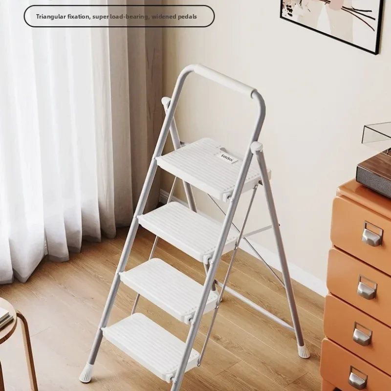 Household Goods Household Ladder Folding Thickened Herringbone Ladder Portable Non-slip Stairs