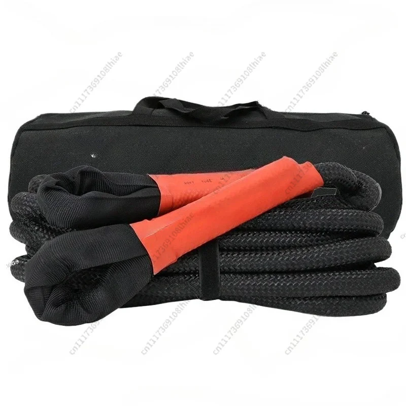 Tow rope, special thickened elastic pull rope for off-road vehicles, 5,10,15,20, 25-ton rescue rope for truck tractors