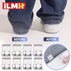 4~10PCS Invisible Leg Shortening Clip, Non-Slip Pants Edge Clip, Quick Fix Hem Clip, Hidden Pants Adjuster, Sewing Accessories