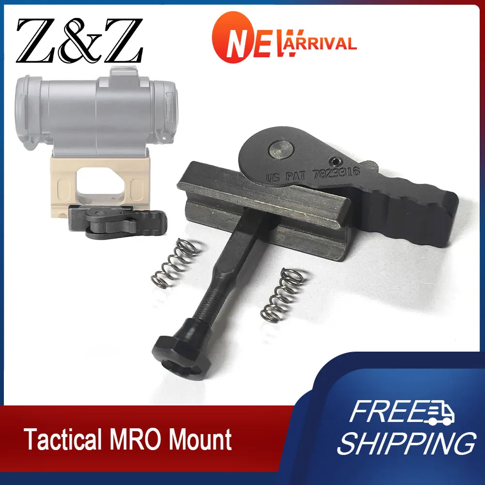 Aluminum Tactical QD Scope Mount for MRO Optic Red Dot Sight Weapon Hunting Mounting Plate