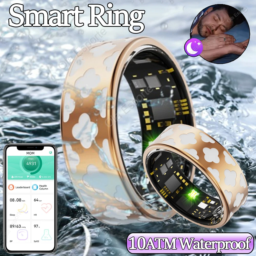 

Ola Esporte New 10ATM Waterproof Smartring Health Women Ring Heart Rate Sleep Monitoring GPS Sports Smart Ring For Android iOS