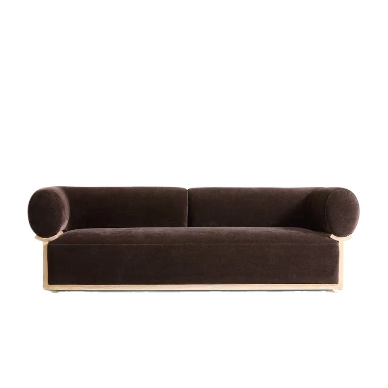 

Hotel office fabric sofa ins wind cotton and linen material, lazy and comfortable, villa home living room is preferred